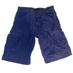 Polo Jeans Company Cargo Shorts Men Size 33 Blue Ralph Lauren Military Surplus‎